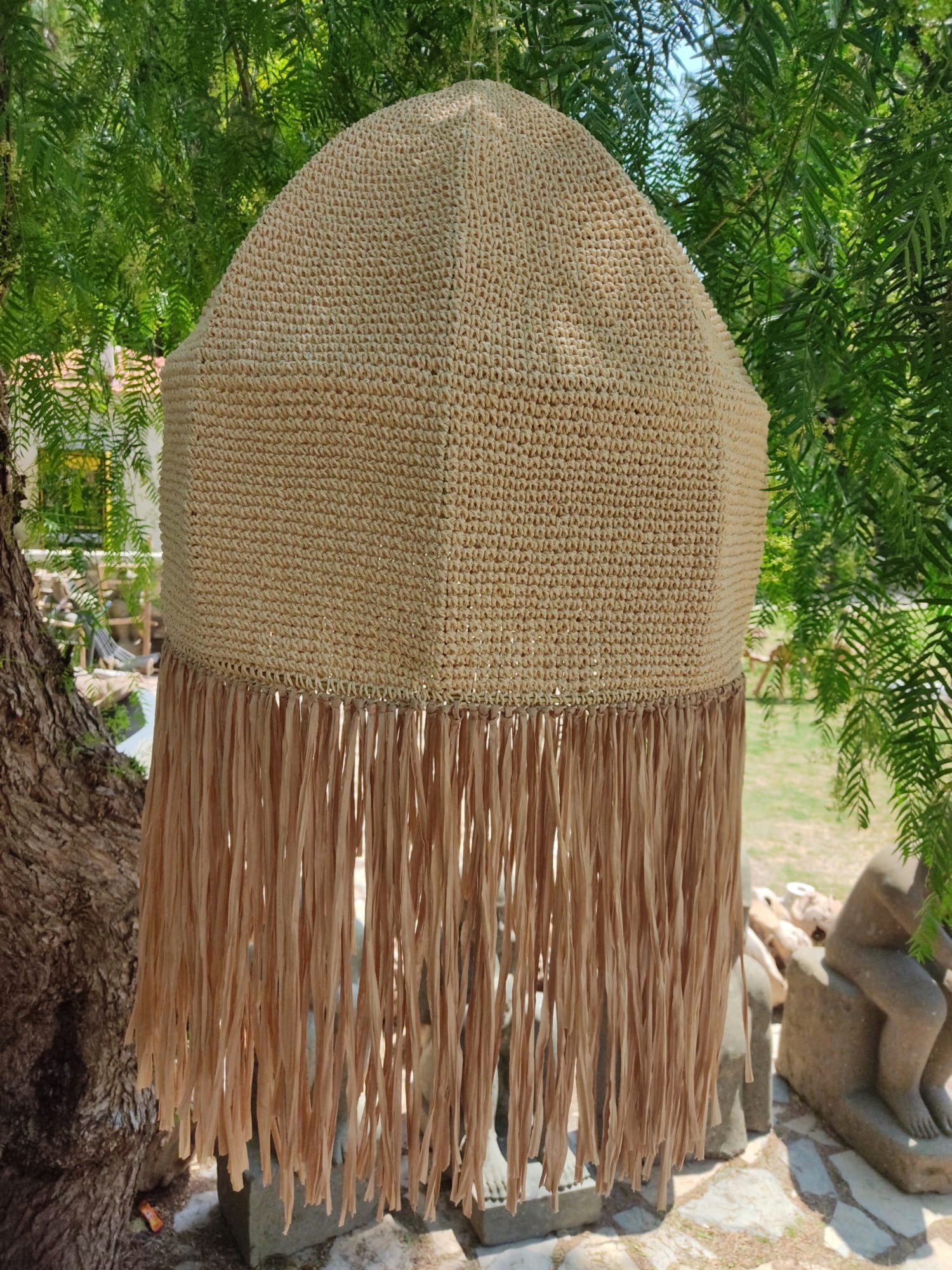 WICKER CHANDELIER