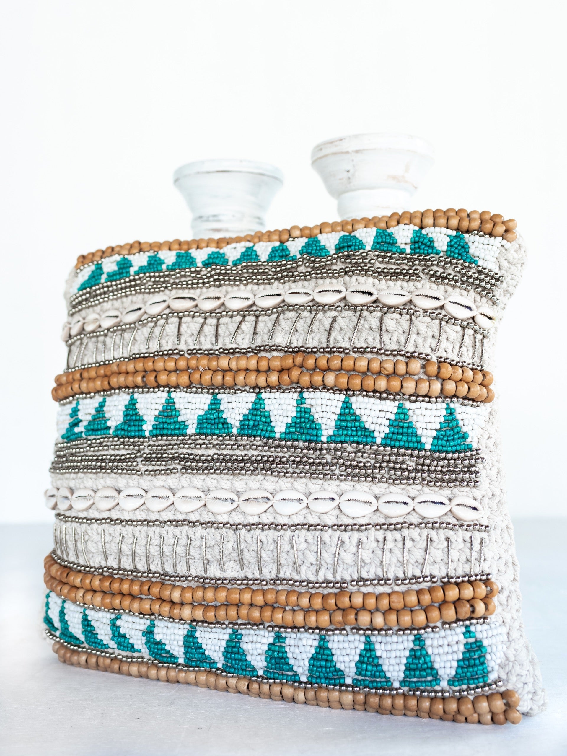 BEADED CUSHION COVER