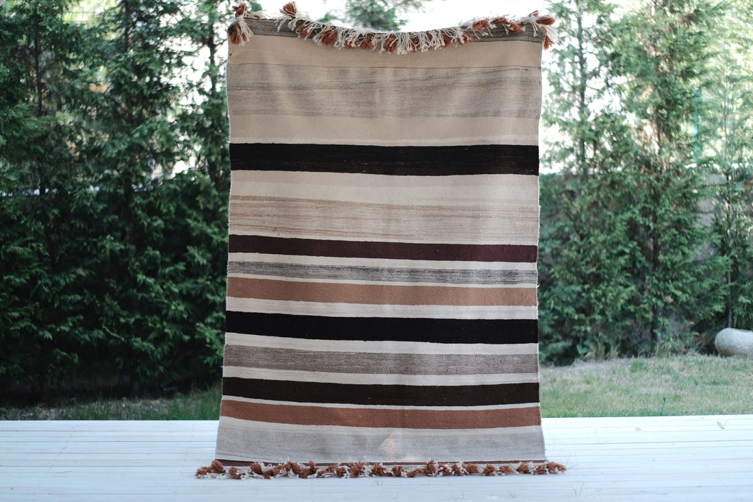 TAUSTED NATURAL STRIPED RUG